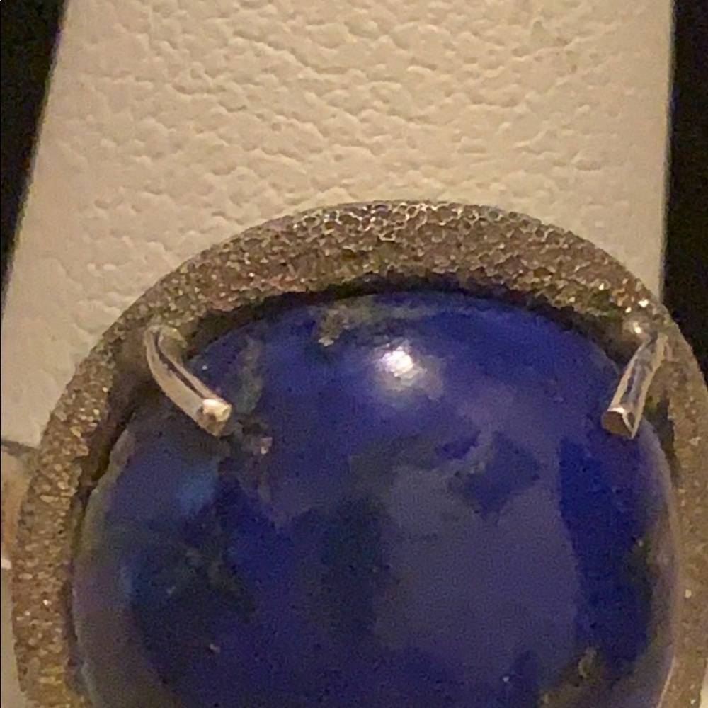 Vintage Lapis ring in sterling silver- - Picture 3 of 8
